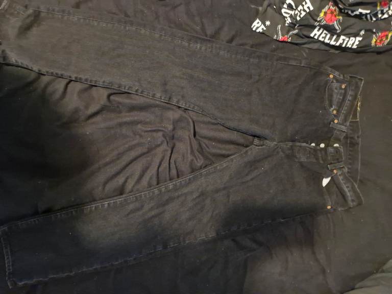 Denim tears plain jane black jeans