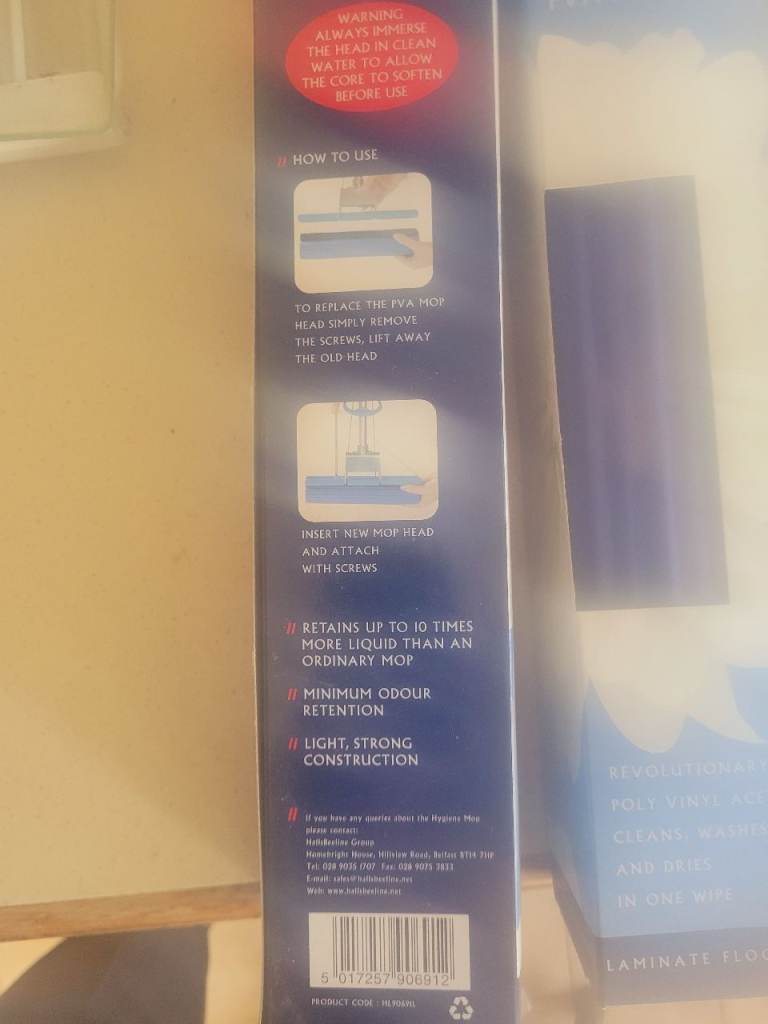 9 X Halls PVA Mop Refill