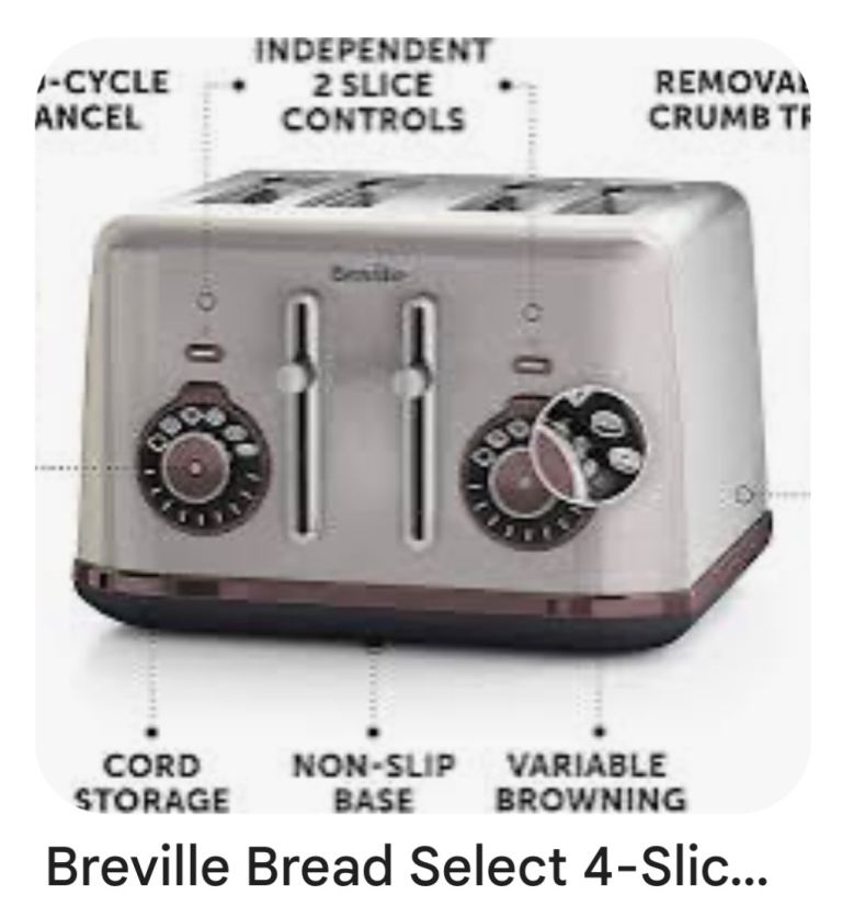 Brand New Breville 4 slice toaster, no Box