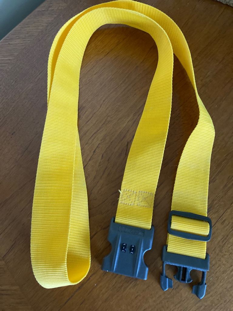 New Heavy Duty Yellow Luggage Strap with Combination Lock
