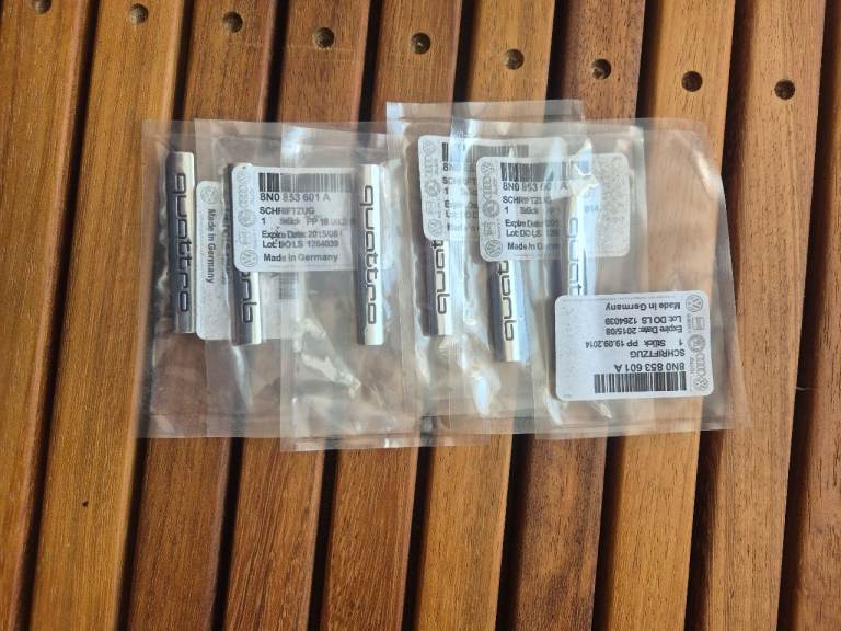 Genuine Audi Quattro Chrome Badge – New Old Stock – OEM VAG Part