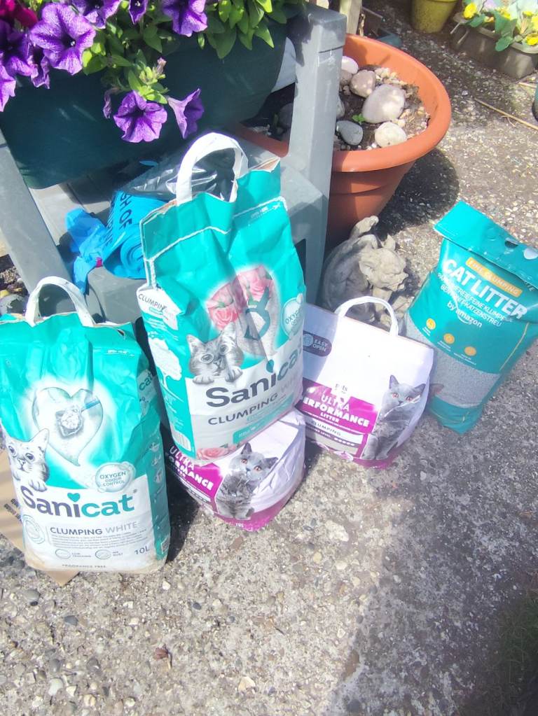 FREE  5 BAGS OF CAT LITTER. 
