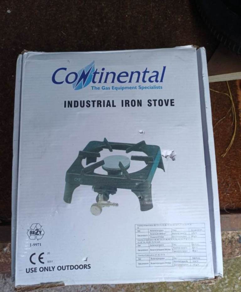 Continental Industrial Iron Stove for Camping/Outdoor Cooking