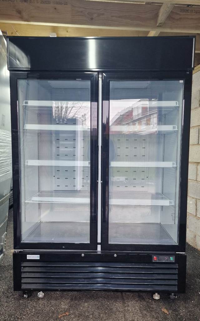 INTERLEVIN NEW B GRADE COMMERCIAL RETAIL DISPLAY CHILLER WITH LED LIGHTS FULLY WORKING 