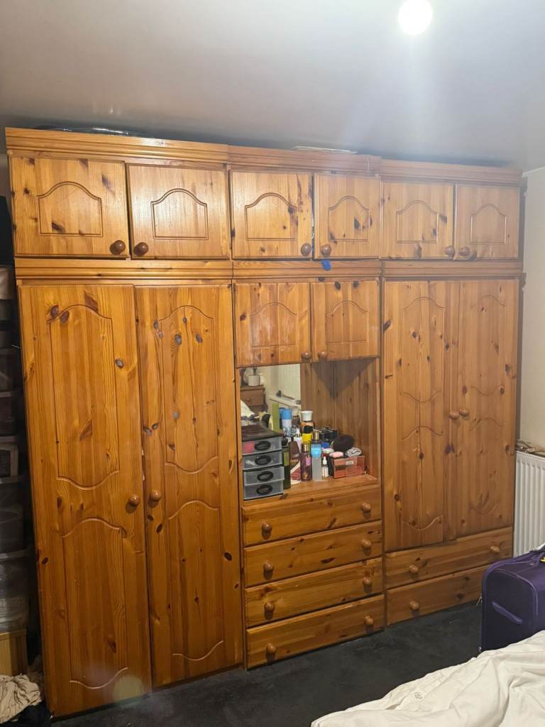 Pine /wood 8 piece wardrobes 