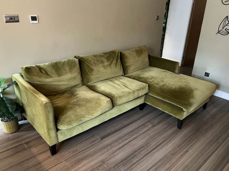 Designer 3 Seater Chaise Longue Sofa