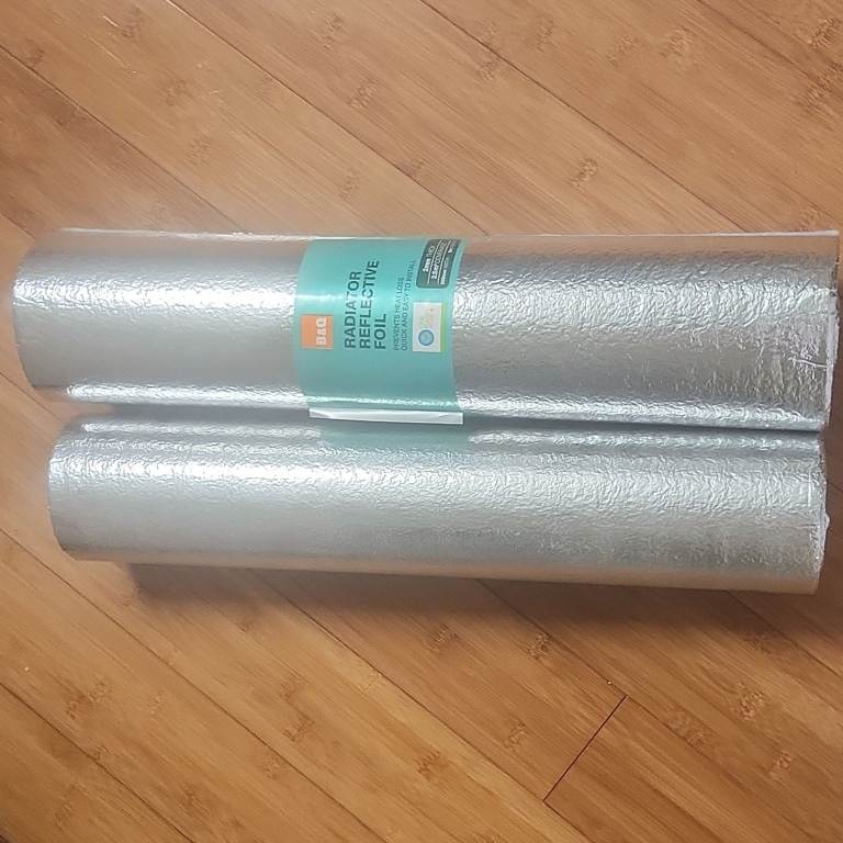 B&Q Radiator Reflective Foil - 2 Rolls, New