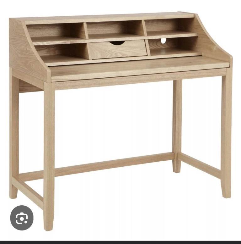 Wooden Desk with Storage – Perfect for Home Office