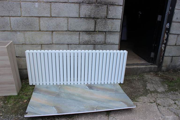 Milano Aruba White Double Horizontal Radiator 1652mm x 600mm