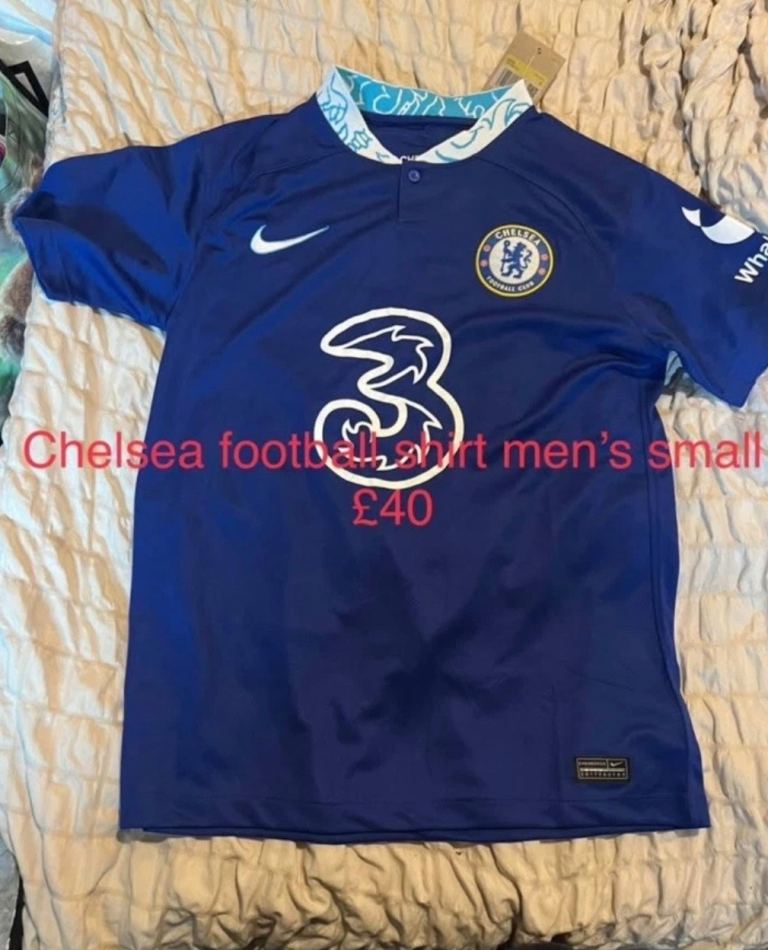 Nike Chelsea Home Shirt Only #3 Blue Adults S Short Sleeve Football Top