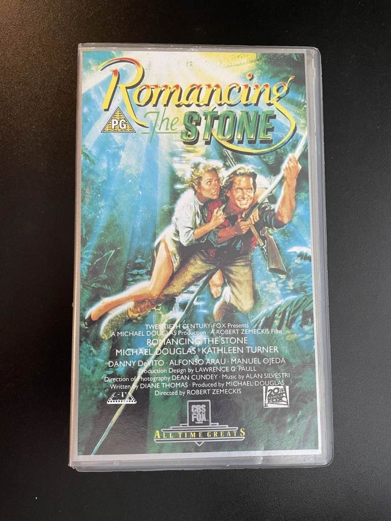 Romancing The Stone VHS hifi 1984 Michael Douglas, Kathleen Turner Danny DeVito Movie