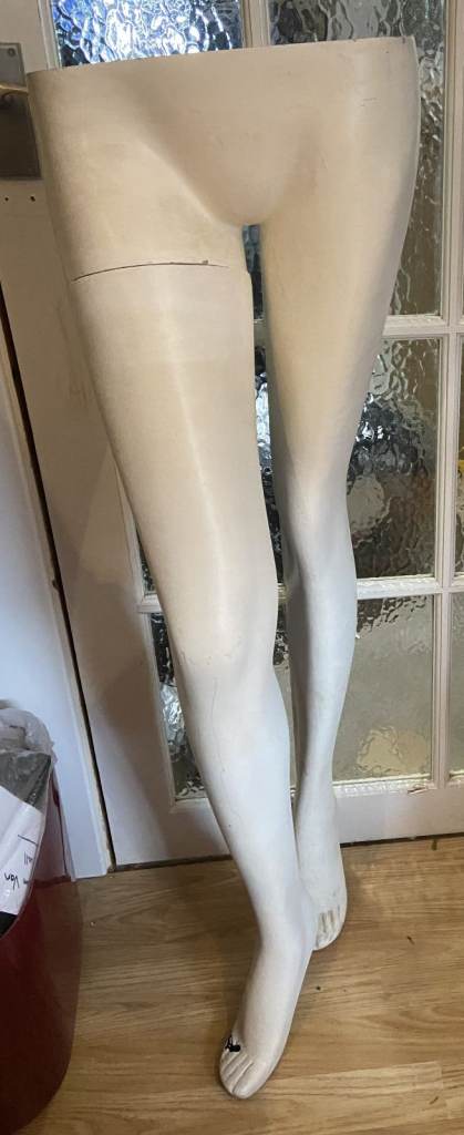 Mannequin Legs Bottom Half Vintage Fibreglass