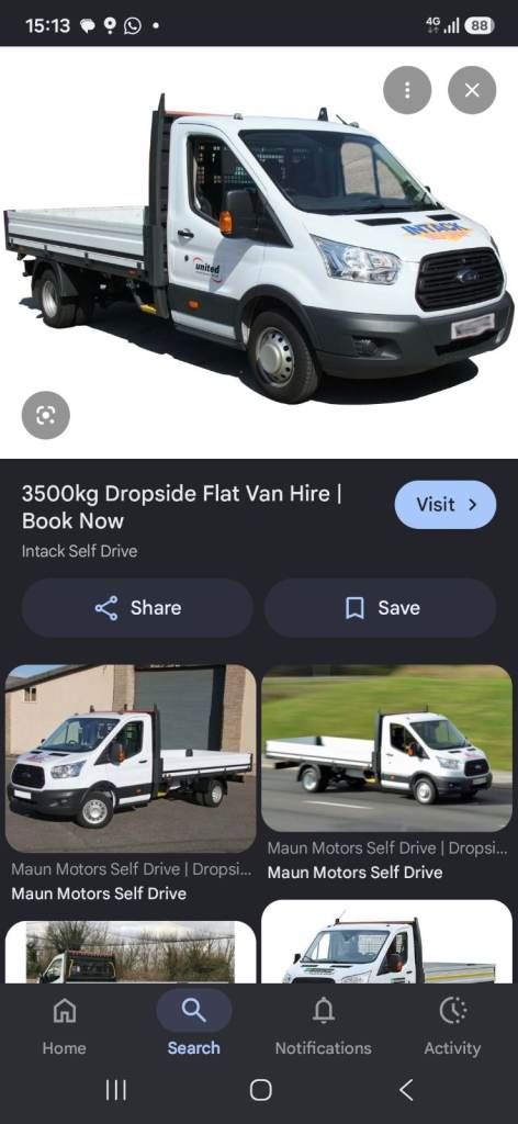 Ford Transit Dropside Van - White, Good Condition
