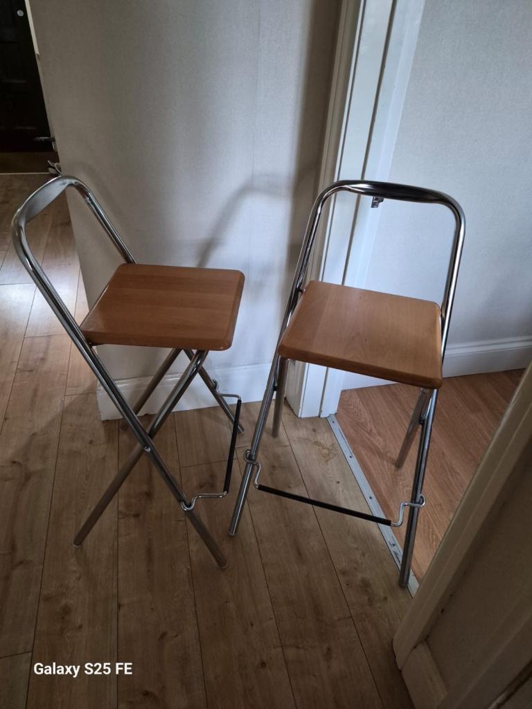 image for Pair of John Lewis breakfast bar stools 