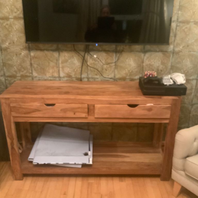 SOLID WOOD SIDEBOARD AND FREE SIDE TABLE 