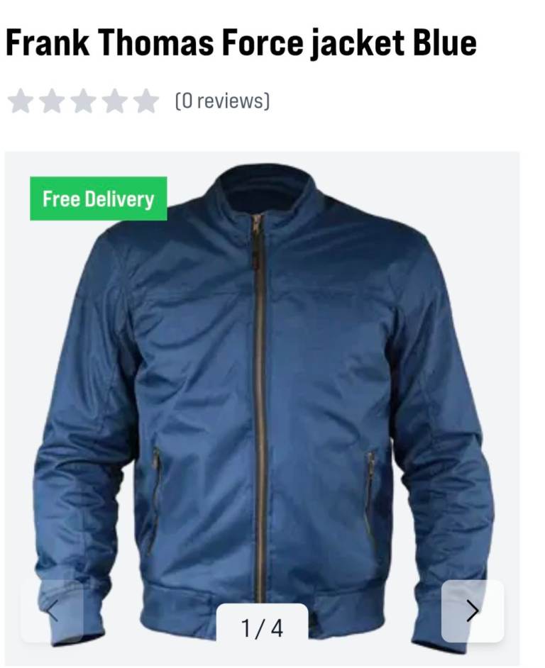 image for Frank Thomas Force jacket blue