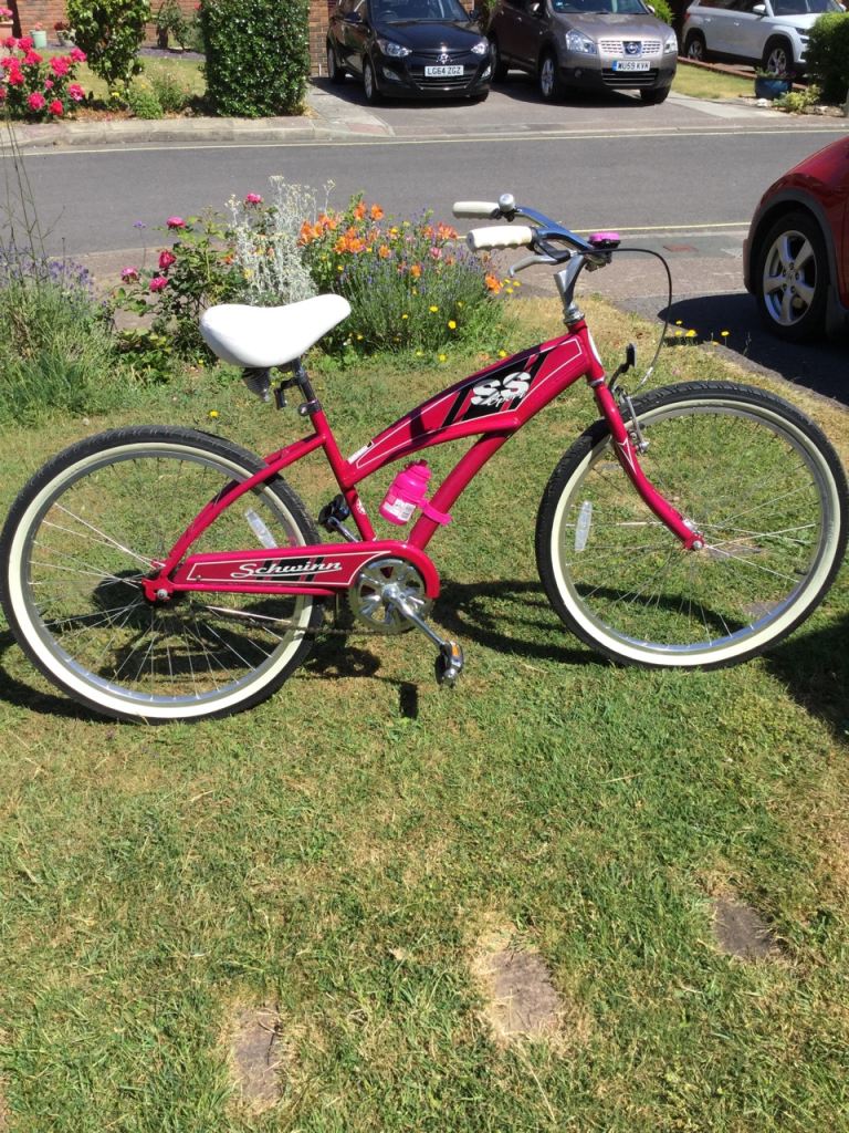 Best fun on a bike and it's pink!