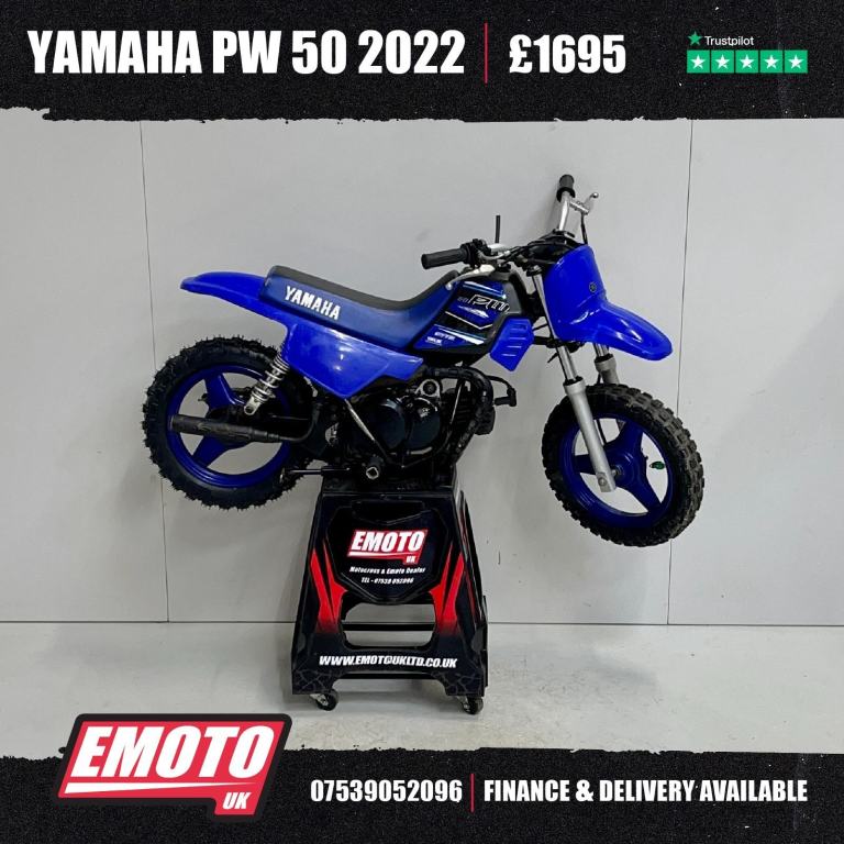 YAMAHA PW 50 2022 Kids Motocross Bike 50cc @EmotoUK - Finance Available