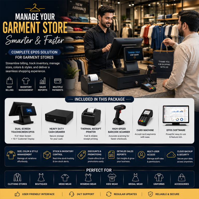 Complete Epos system for garments