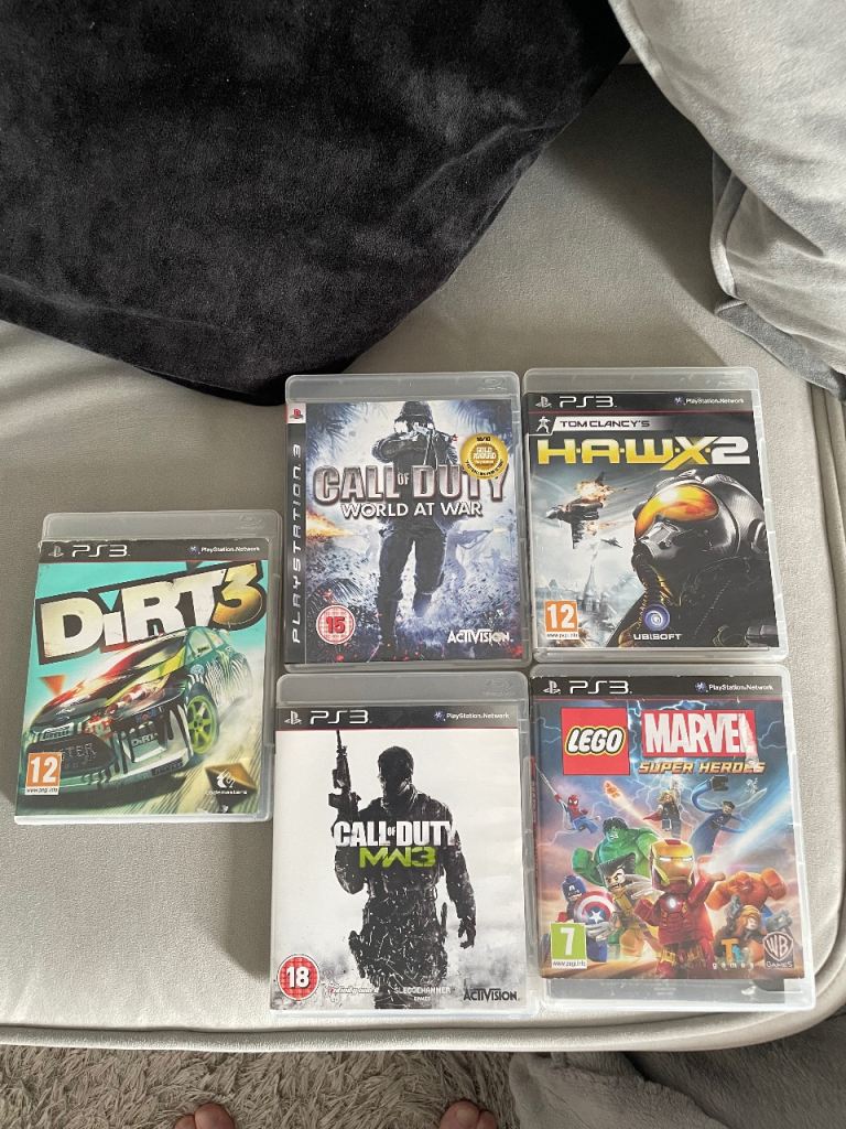 PS3 Games Bundle - Call of Duty, Dirt 3, HAWX 2, Lego Marvel