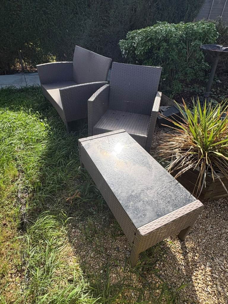 Rattan patio set