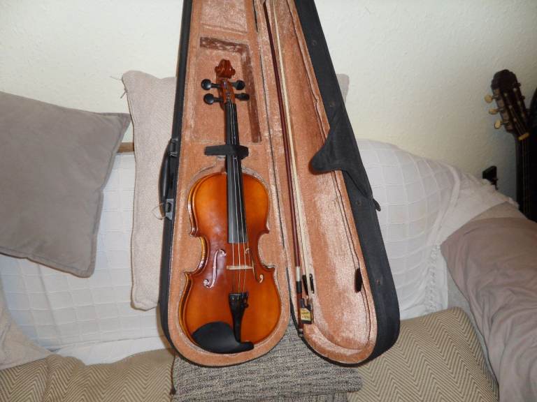 Violin - SAKURA 3/4 Size Acoustic Soprano Violin with Soft Case