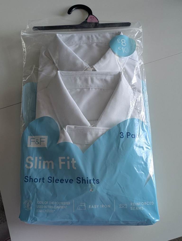 F&F SLIM FIT SHORT SLEEVE SHIRT 