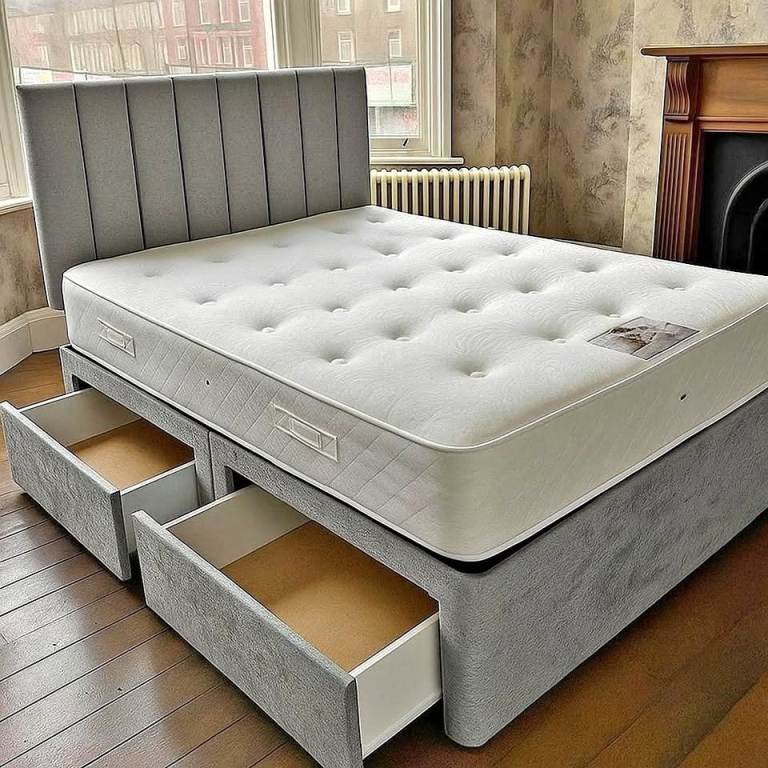 Best Price Divan beds Double beds With Mattress !! Order Now 