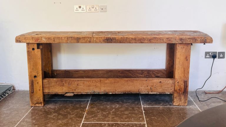 Old French workbench rustic style
