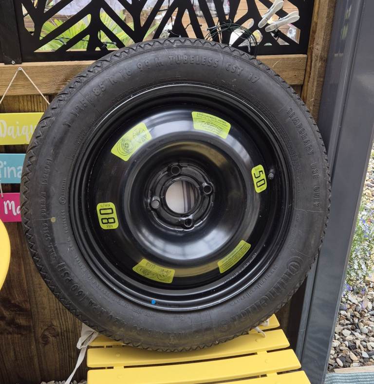 SPACE SAVER SPARE WHEEL, FOR CITROEN, PEUGEOT AND NEWER VAUXHALLS 