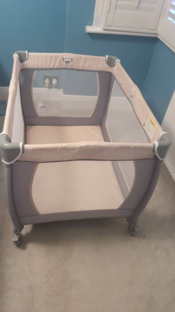 Travel cot bundle for £60, including accessories, in very good condition from a smoke‑free home.