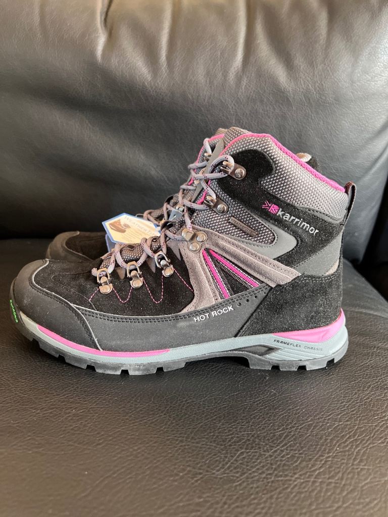 Karrimor Hot Rock BT Hiking Boots size 7 – Black/Pink, New