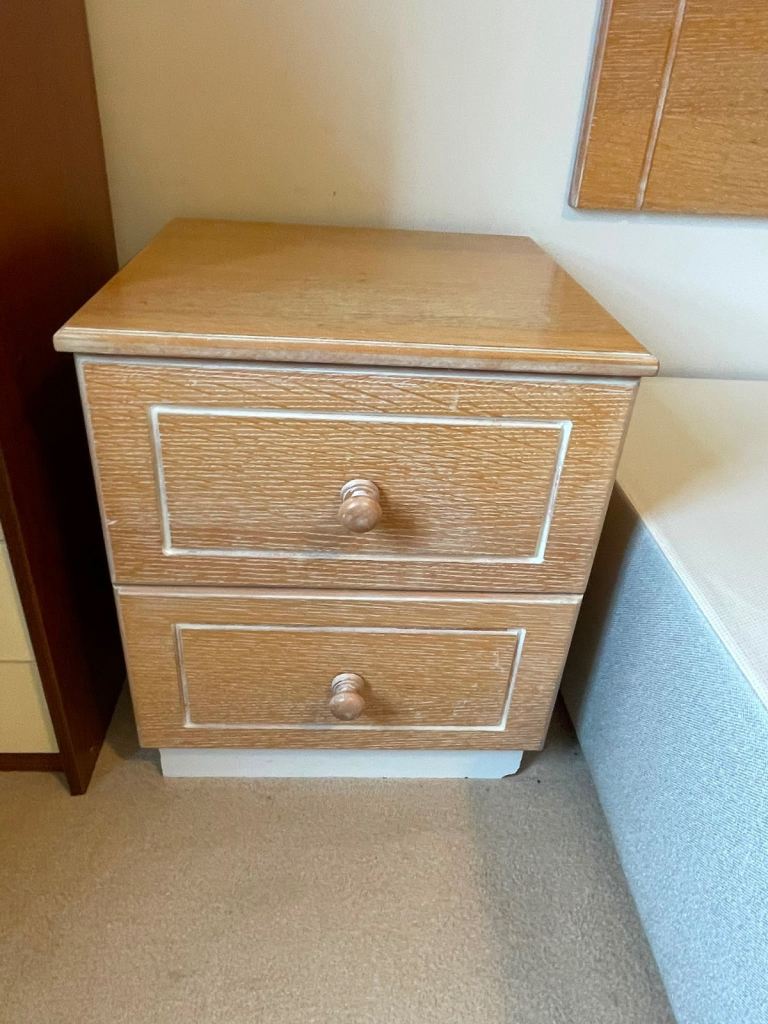 2 x Bedside Tables and Bookcase - Fair Condition