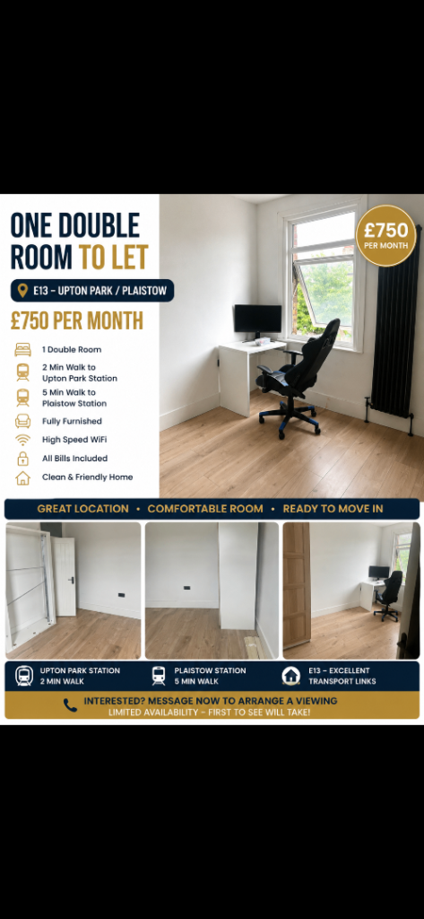 Double bedroom to let 