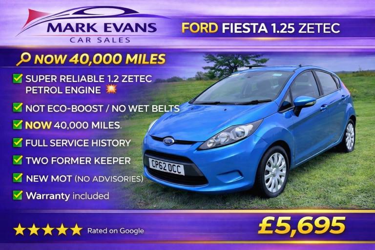 2012 Ford Fiesta 1.25 Edge 5dr [82] HATCHBACK Petrol Manual