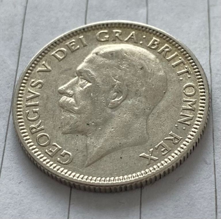 George V 1928 shilling EF