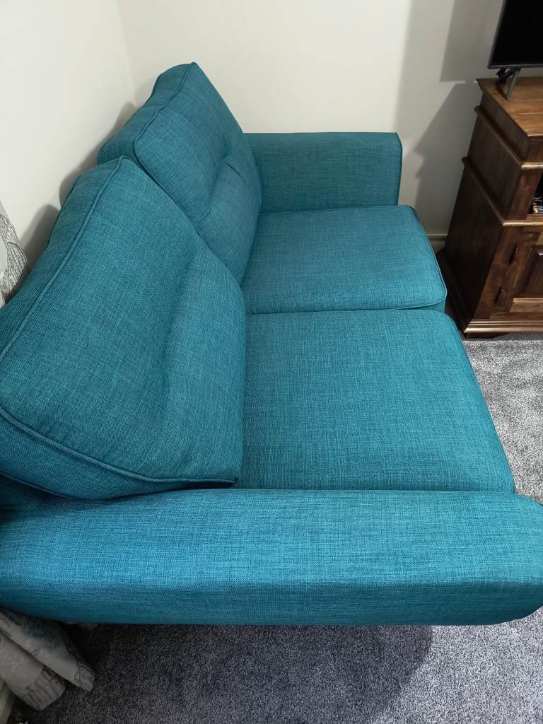 Sofology 2-Seater Teal Sofa