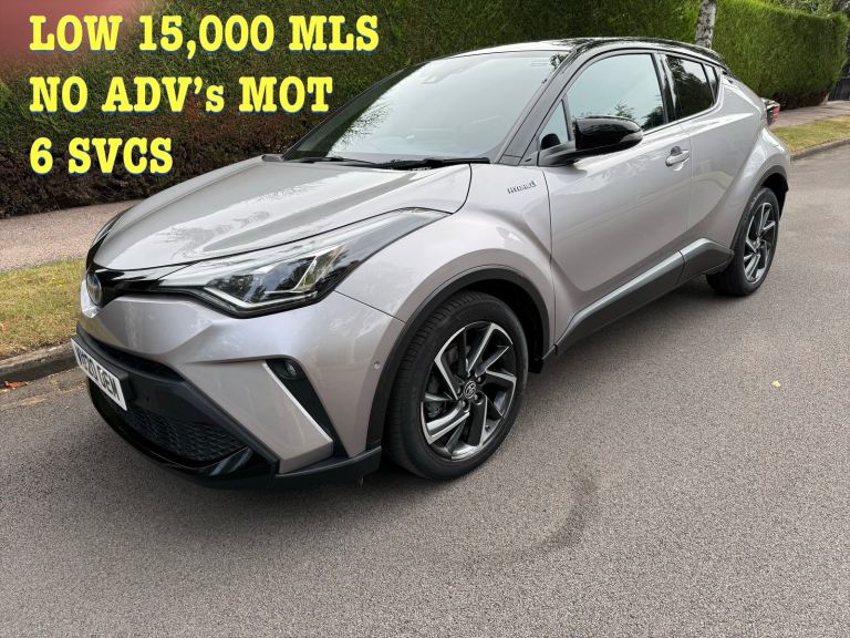 TOYOTA C-HR 1.8 DYN HEV CVT HYBRID 15,000 MLS 3 MTHS WARTY 6 SVCS 74MPG IMMACULATE 