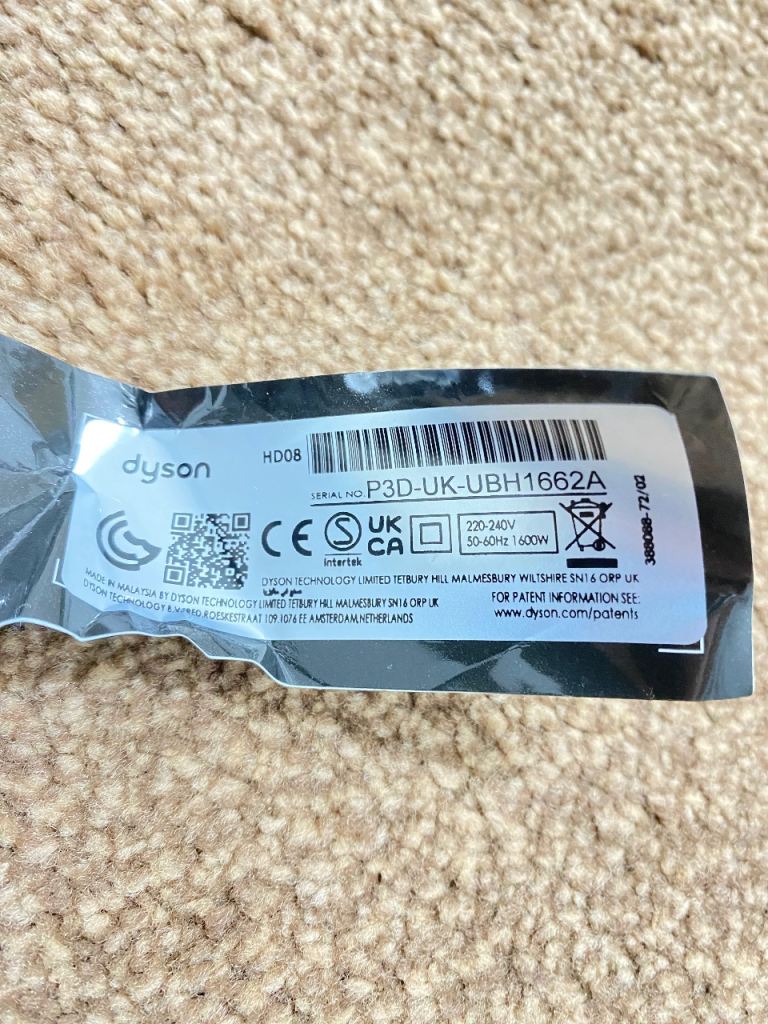 Dyson Supersonic Hairdryer 