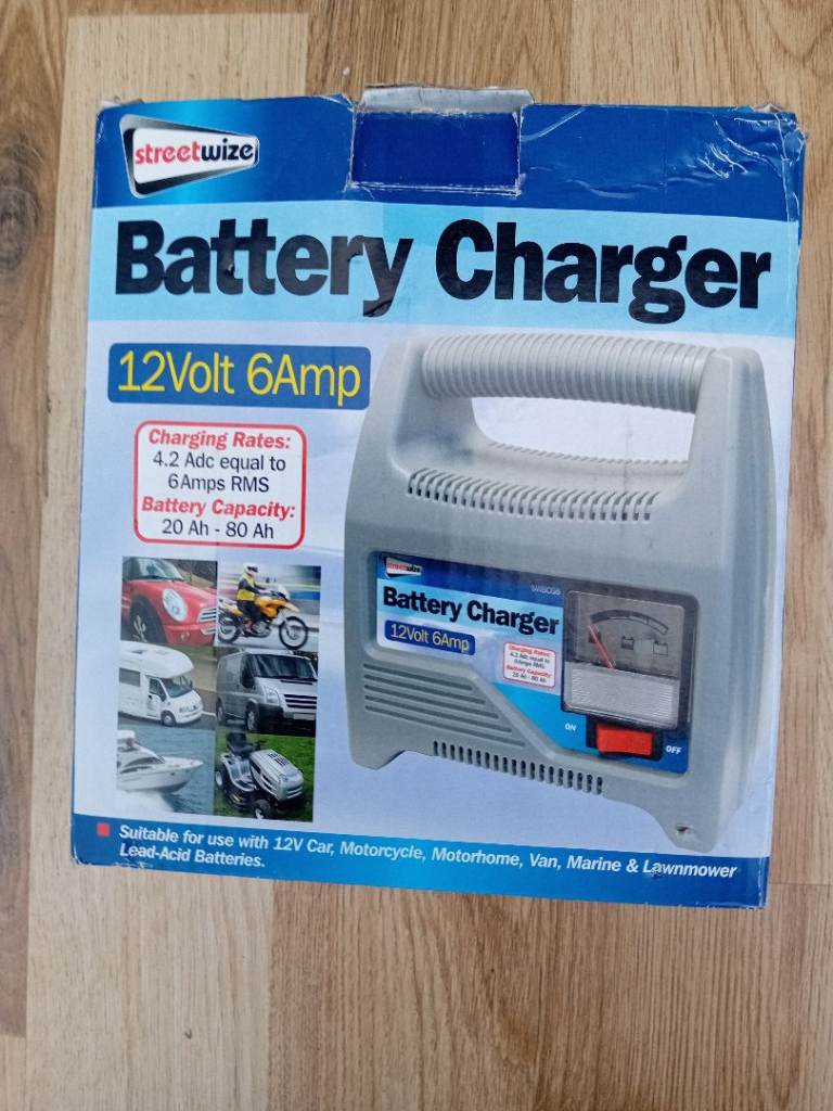 Car battery charger 12 volt 6 amp new
