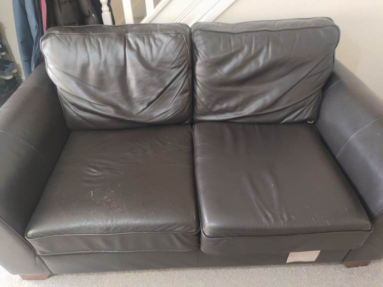 FREE - 2 Seater Leather (M&S) Sofa
