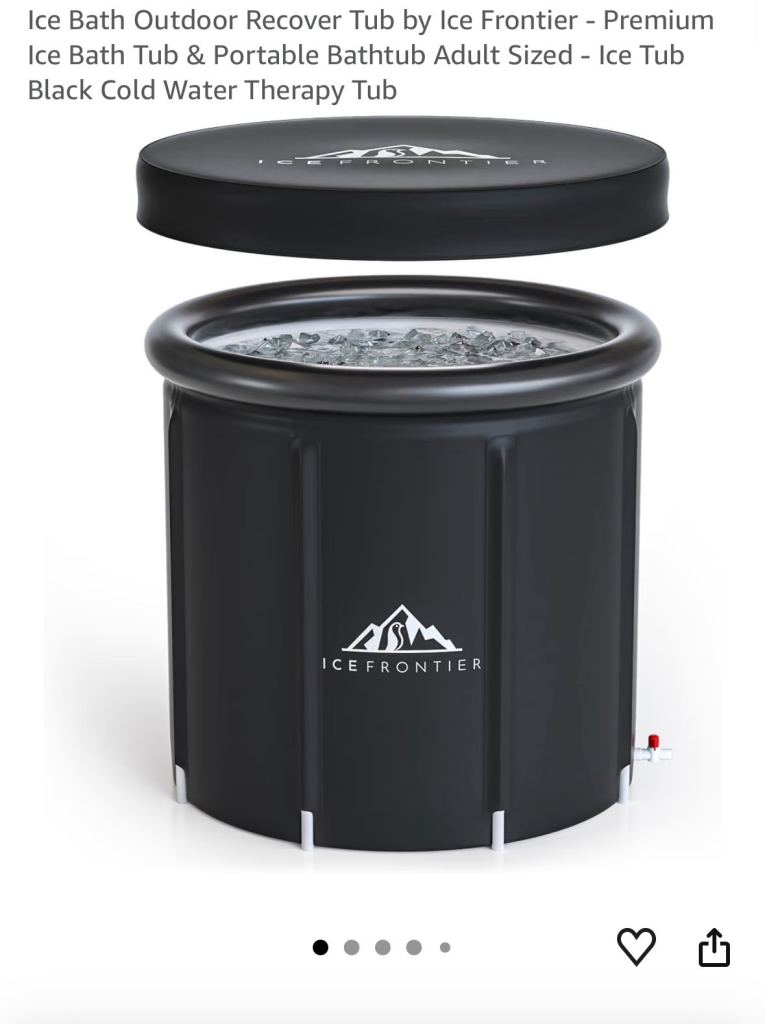  Ice Bath Outdoor Recover Tub Ice Frontier - Premium Ice Bath Tub & Portable Bathtub Adult Sized