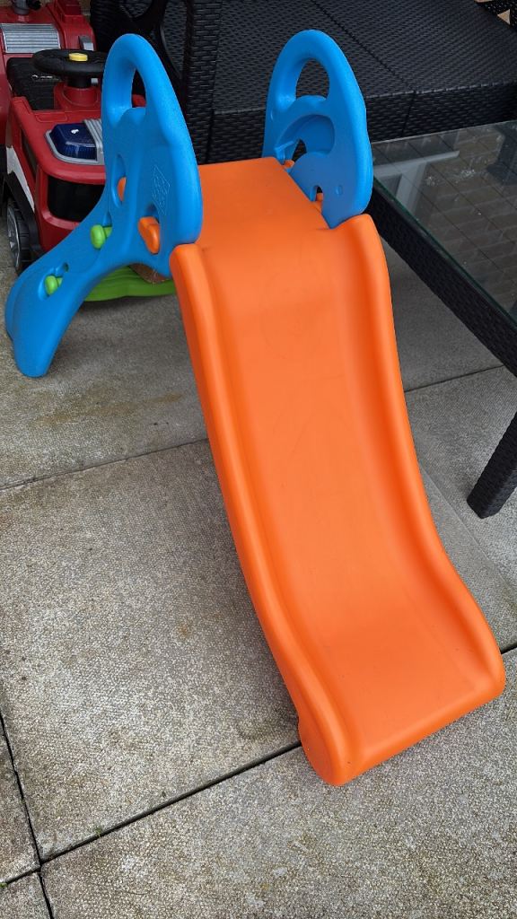Kids Garden Slide - Orange and Blue, Good Condition