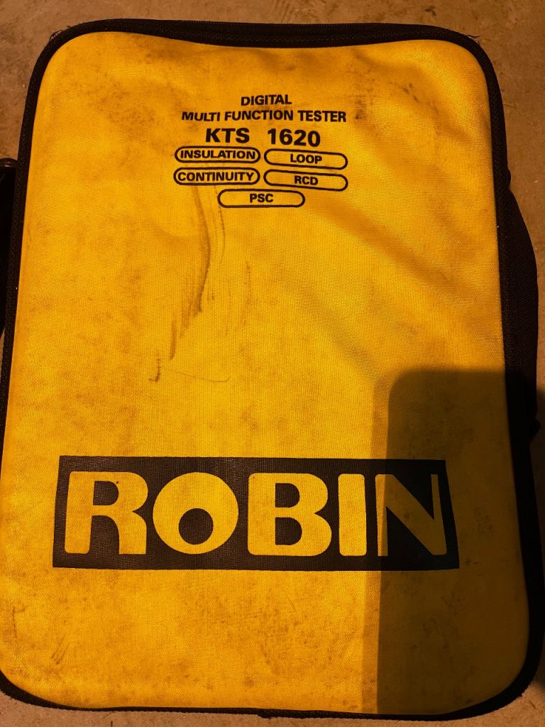 Robin KTS 1620 Digital Multifunction Tester Continuity, Insulation, Loop PSC RCD