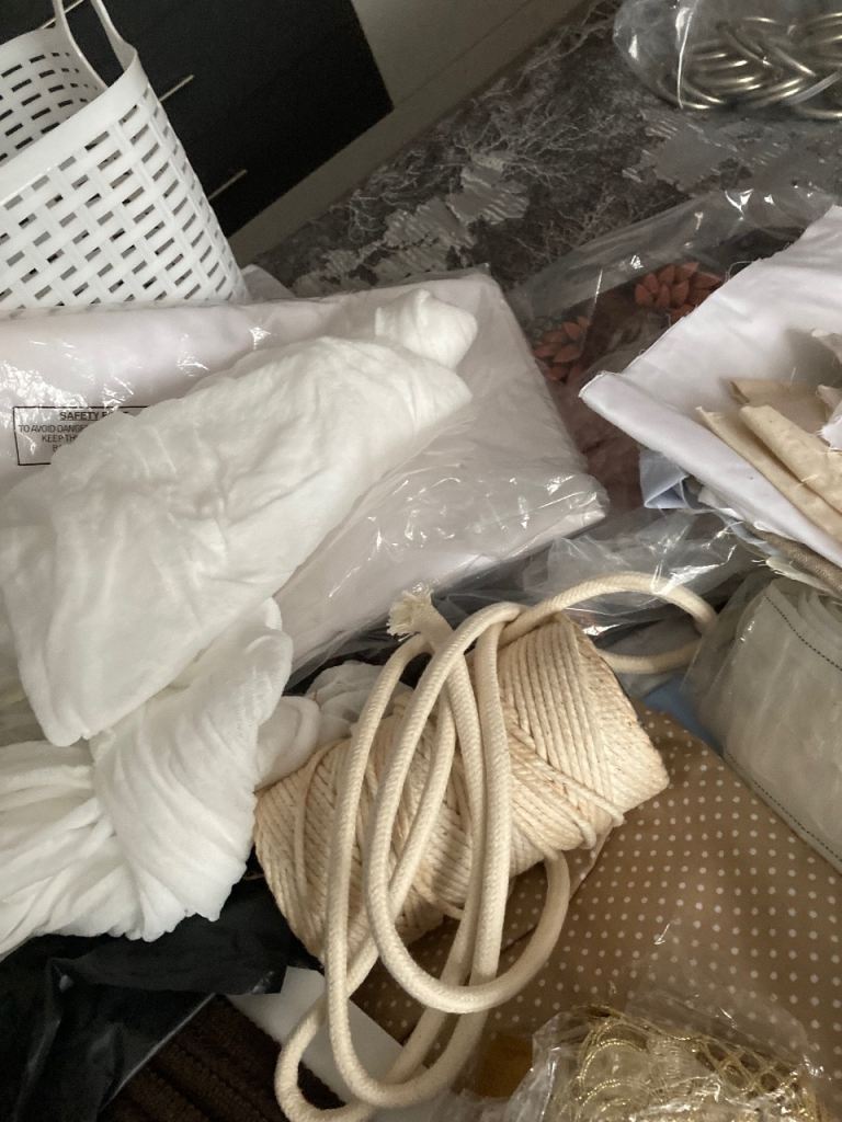 Haberdashery and craft fabrics etc
