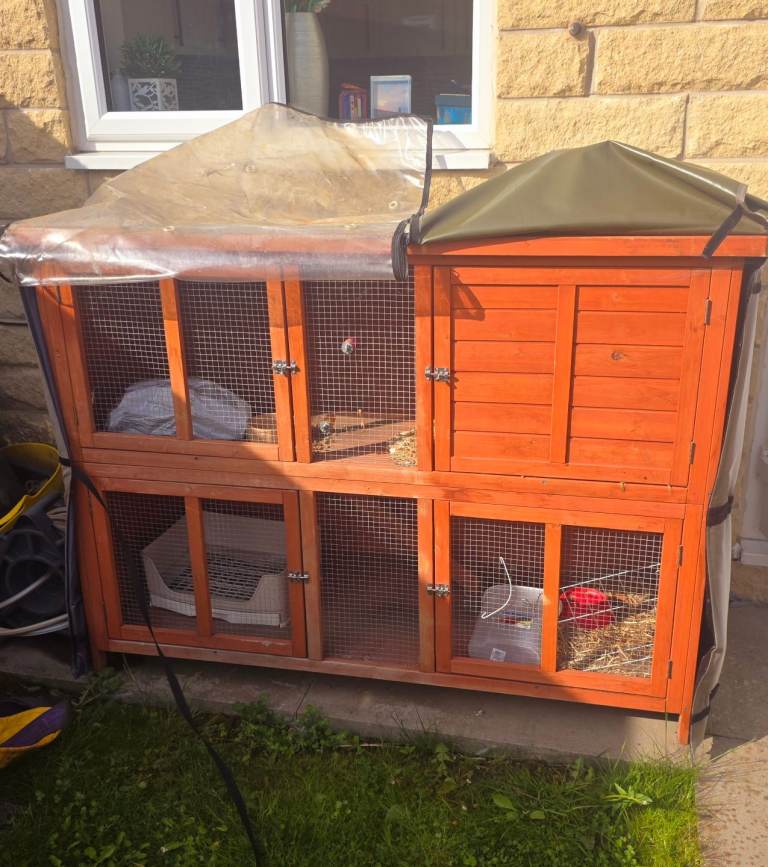 Rabbit Hutch & Weather cover 