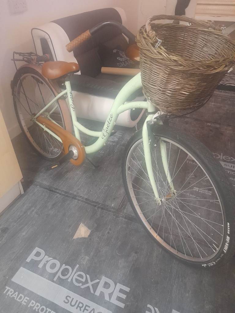 A LADIES  CITY TOWN BIKE   ( with basket) for abit of work
