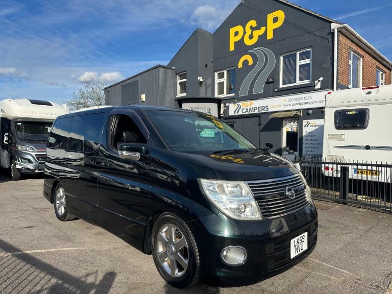 Nissan Elgrand 2 berth low roof day van PETROL AUTOMATIC 2009/59