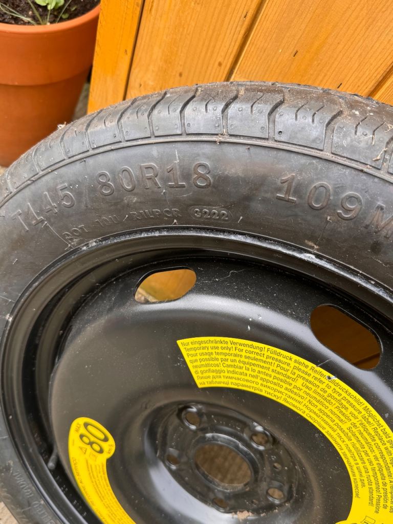 Space saver tyre for Skoda Kodiaq 18”