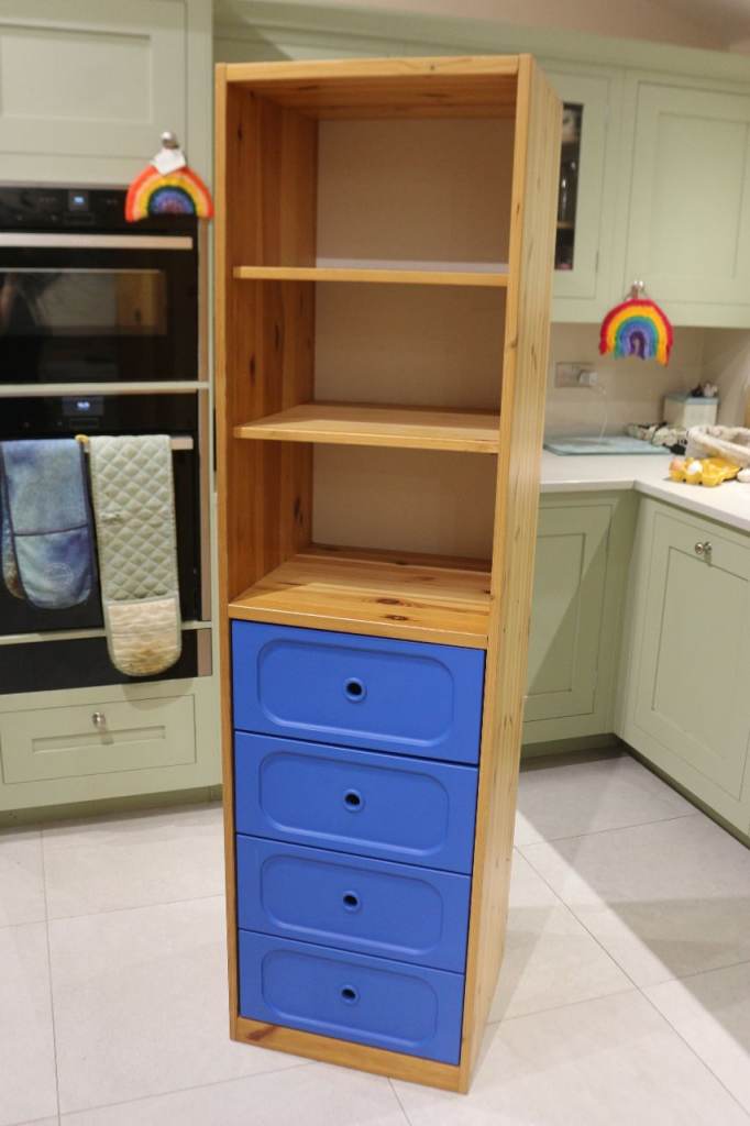 Ikea Trofast Blue furniture drawers shelving storage playroom bedroom fun clothes toys unit wooden 